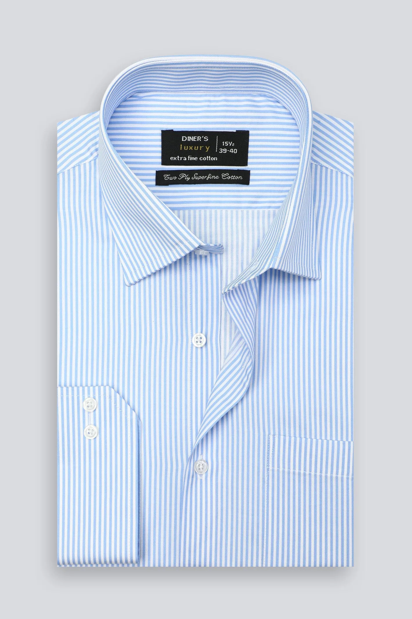 Blue Bengal Stripes Formal Shirt