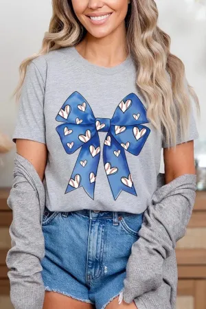 Explore More Collection - Blue Bow Baseball Graphic Tee