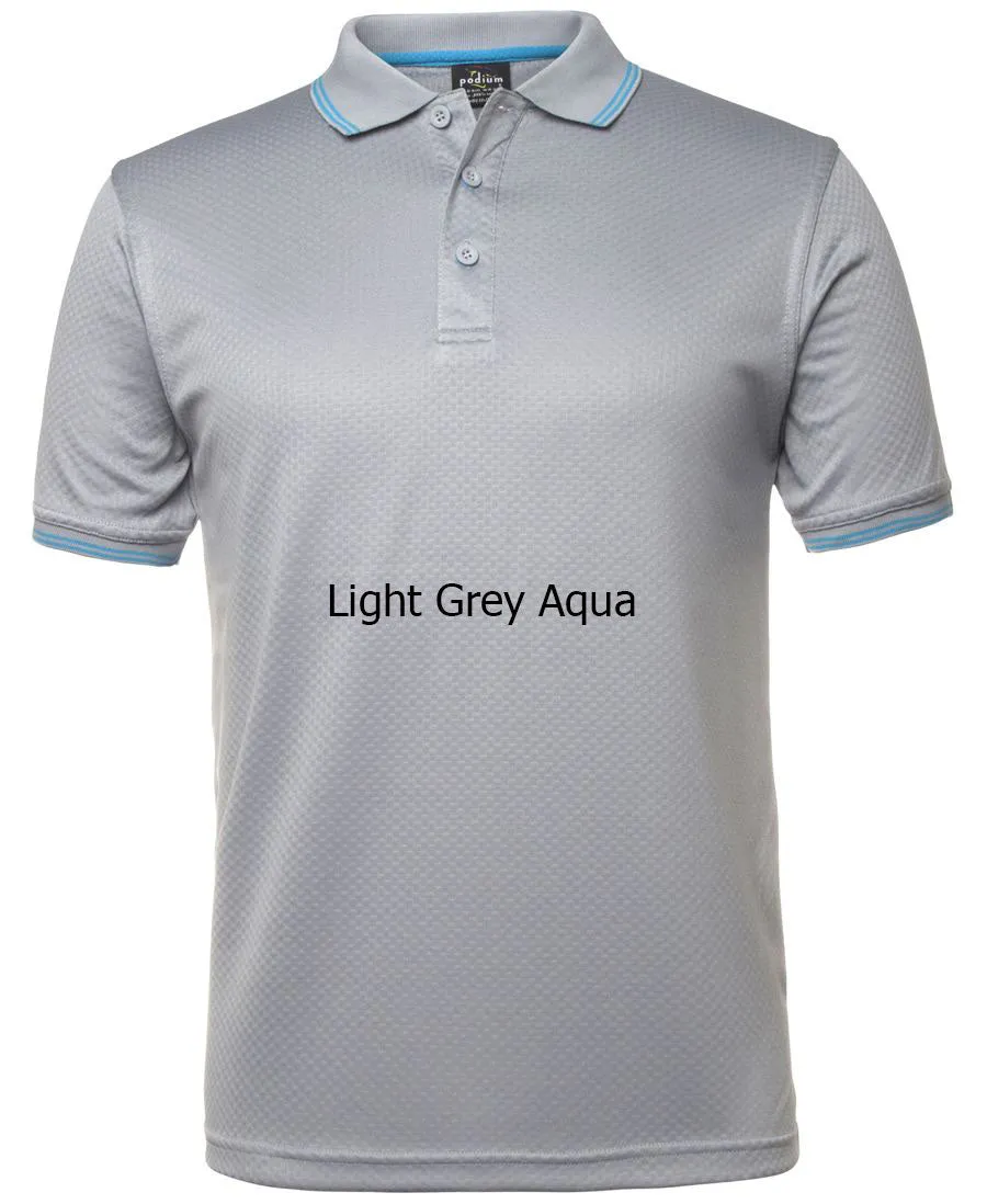 JB'S PODIUM JACQUARD CONTRAST POLO - 7JCP
