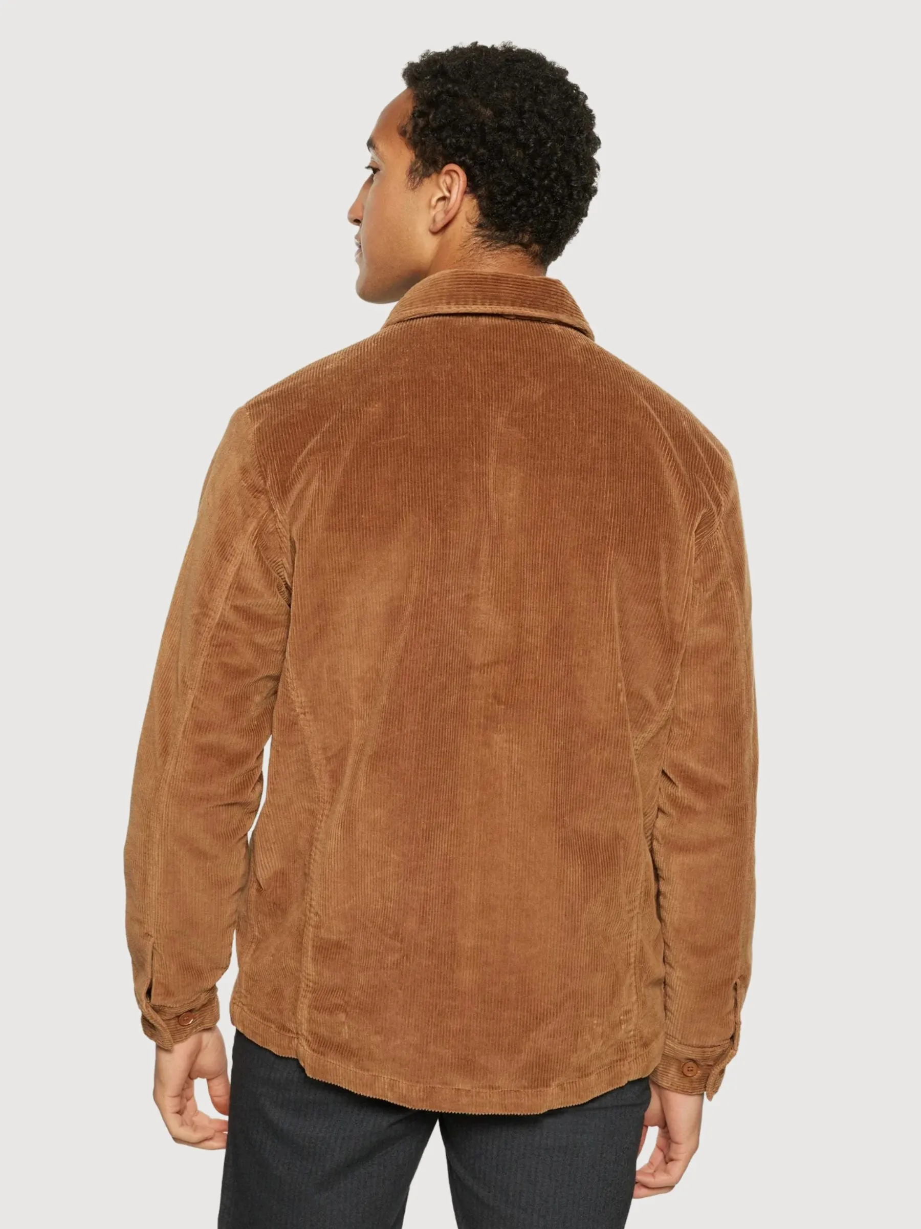 Overshirt Brown 8-Wales Corduroy Man | Knowledge Cotton Apparel