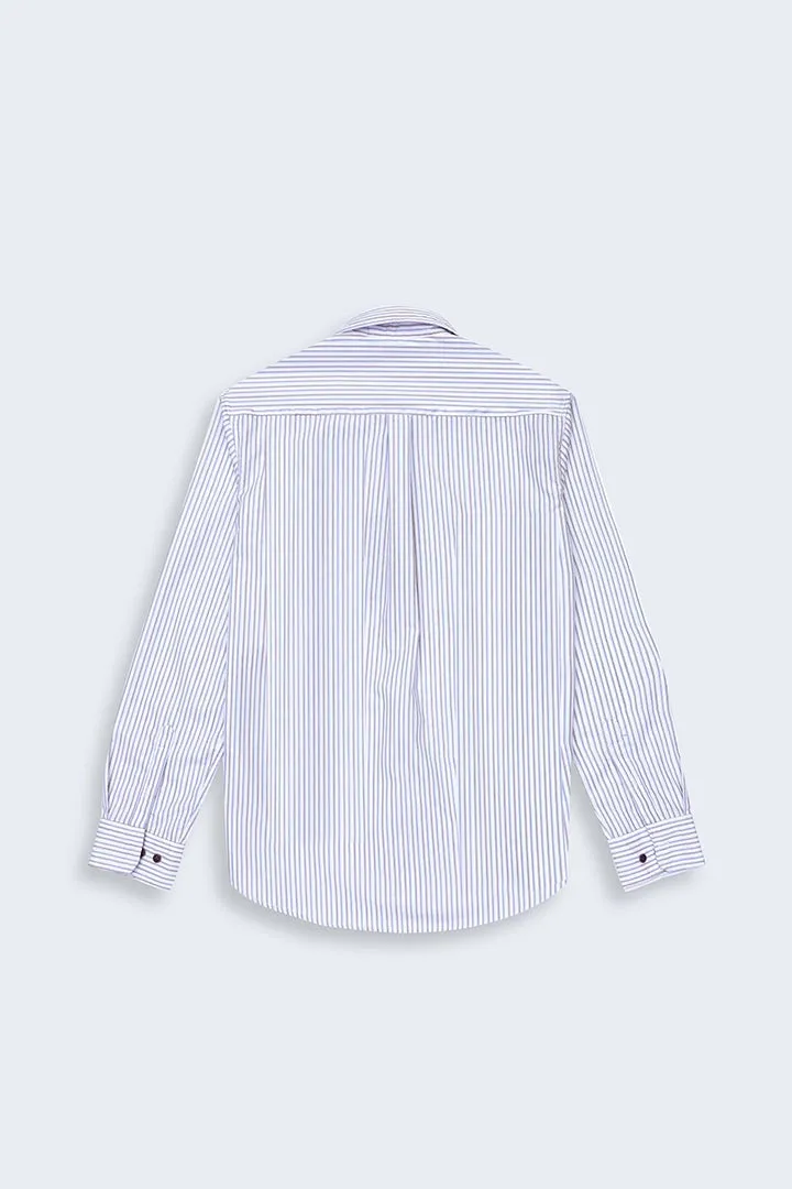 Striped Button Down Casual Shirt